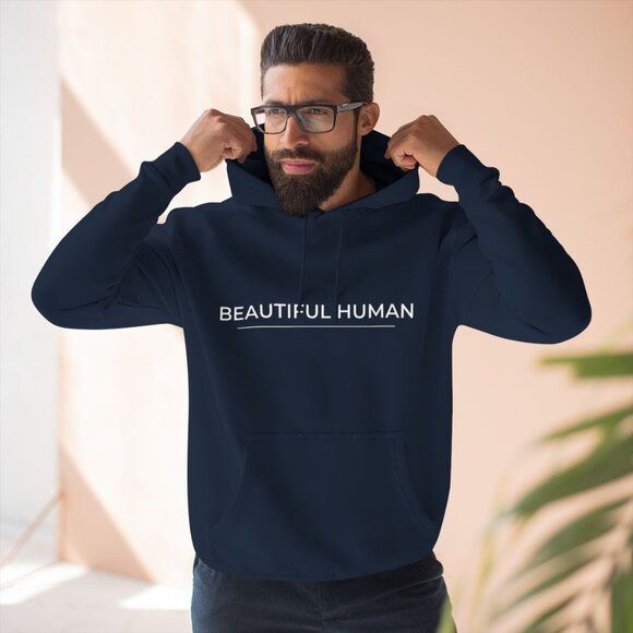 HLH- Beautiful Human All Gender Premium Pullover Hoodie - Picture 2 of 8